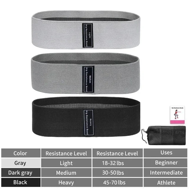 Fabric Resistance Booty Bands For Glutes And Thighs