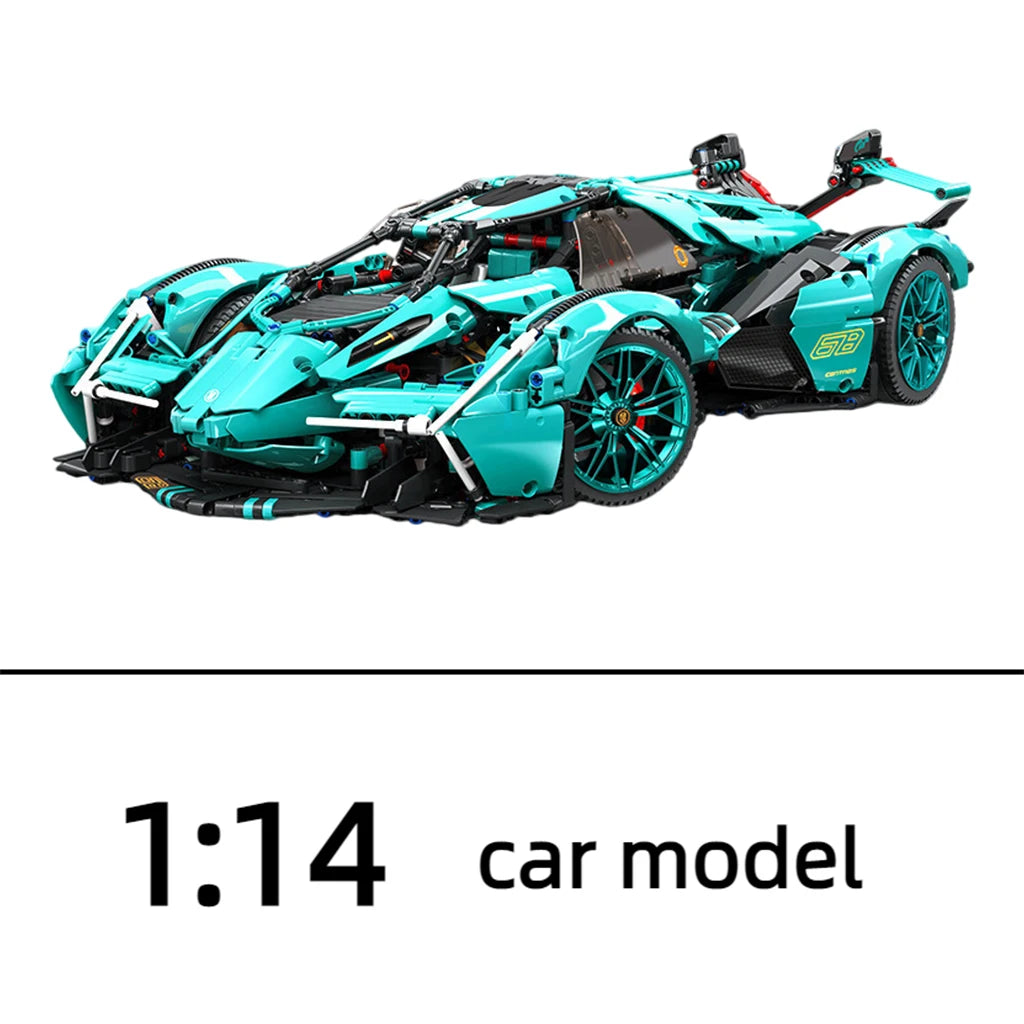 V12 Block Roadster RC Building Block Set Compatible With Lego