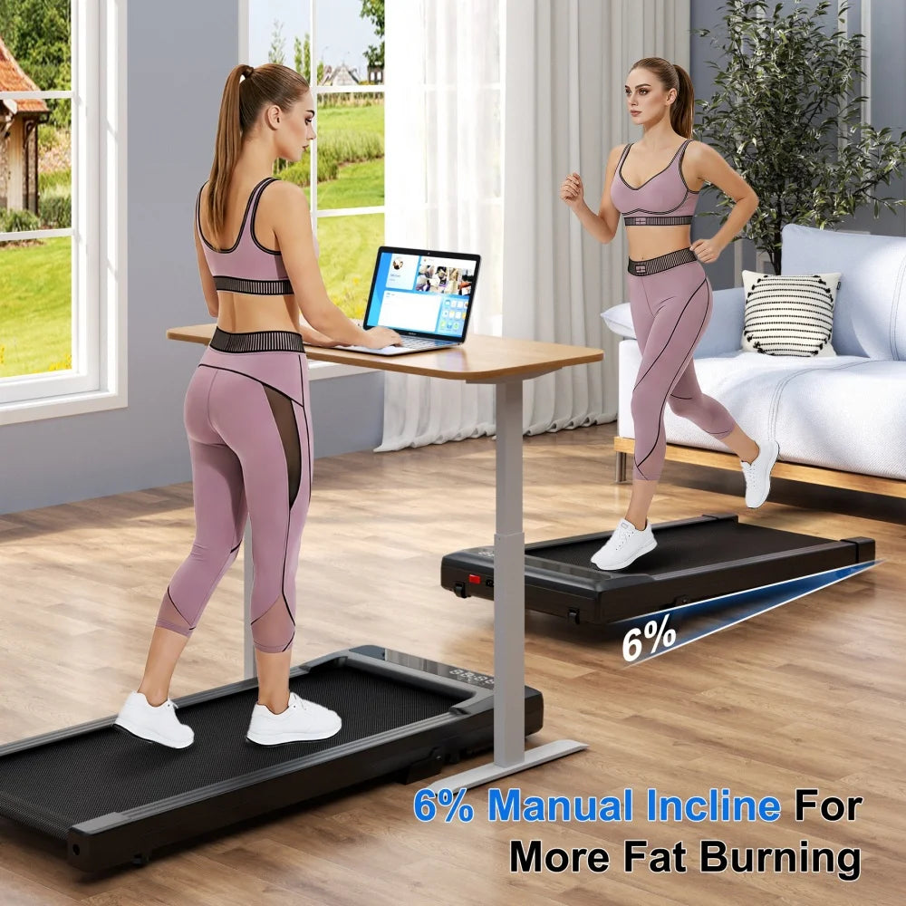 Superun Foldable Treadmill Walking Pad With Six Percent Incline 2.5HP
