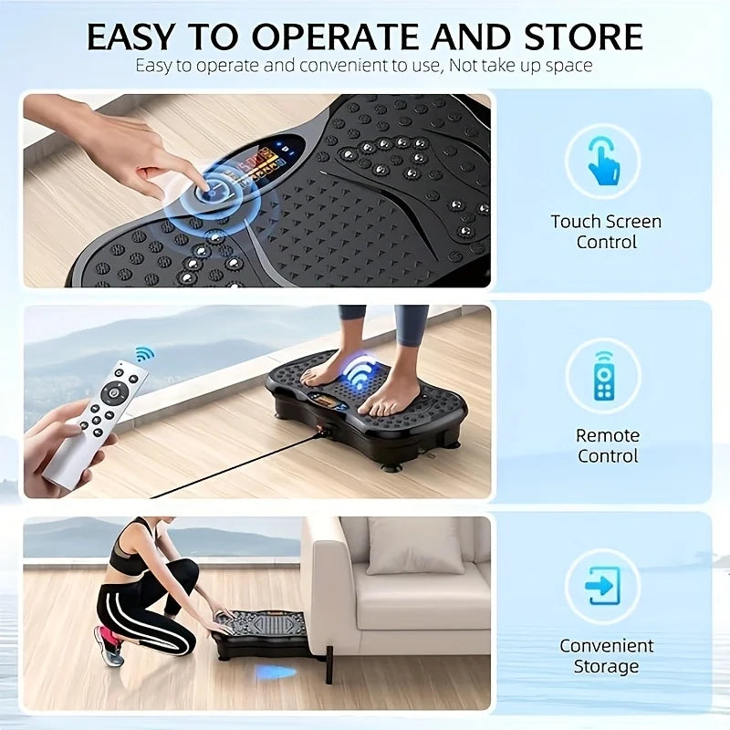 BZEQ USB Powered Exercise Machine With Resistance Bands Vibration Platform