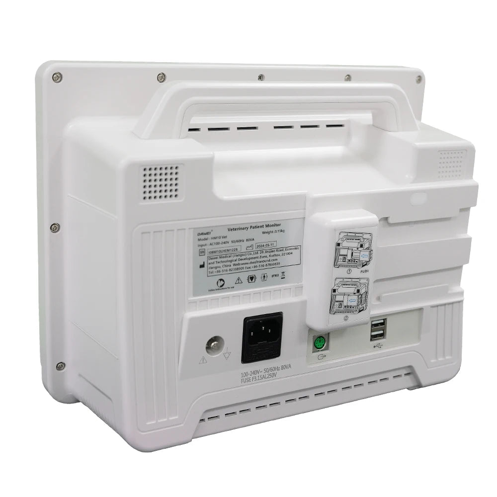 DAWEI Portable Veterinary Monitor 6 Parameter For Dogs And Cats