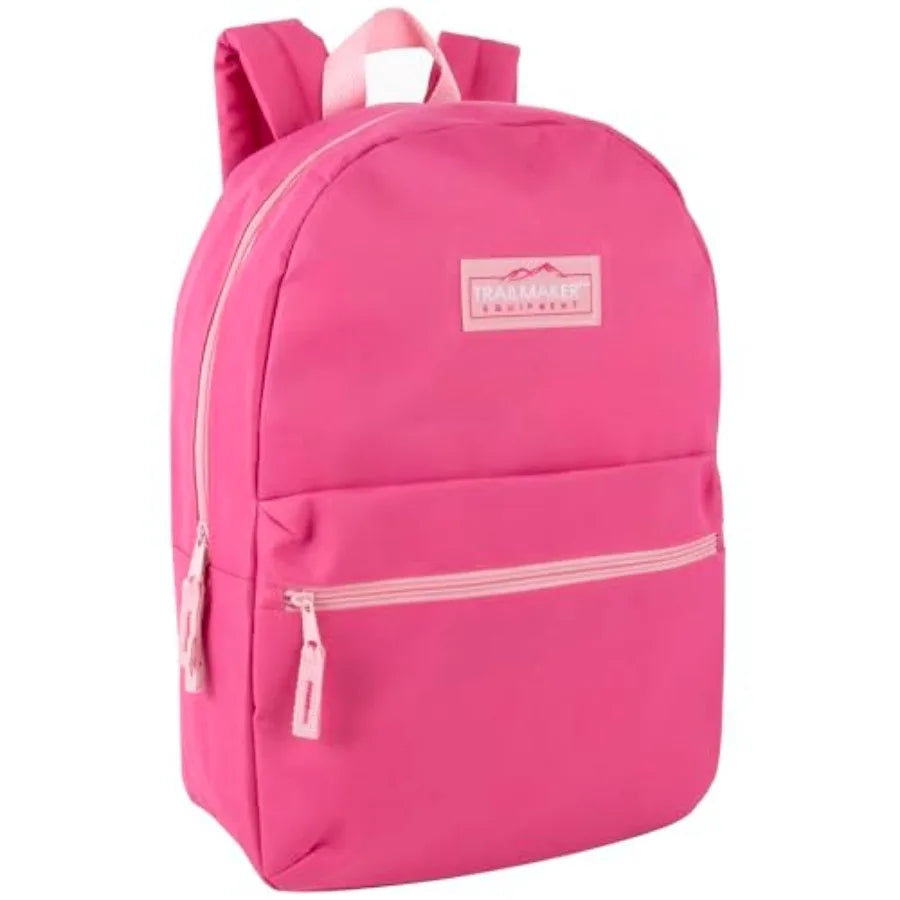 Unisex Nylon School Backpack With Padded Adjustable Straps