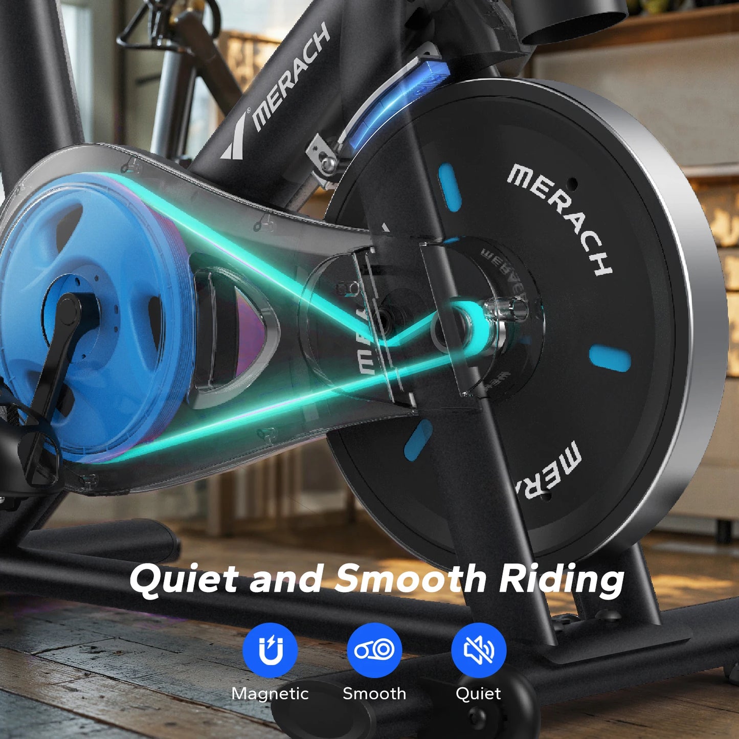 MERACH Magnetic Stationary Bike With App And Indoor Cycling