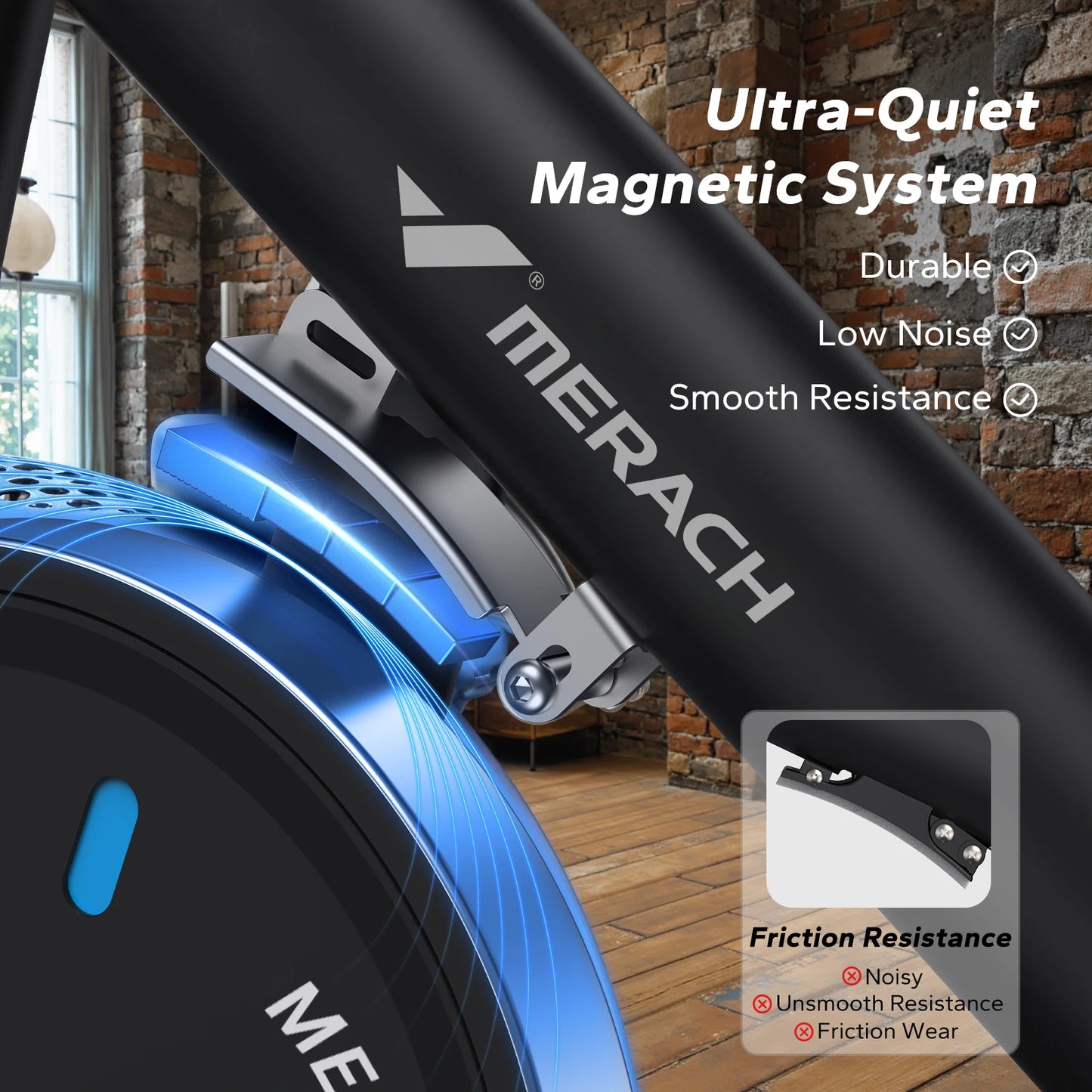 MERACH Magnetic Stationary Bike With App And Indoor Cycling