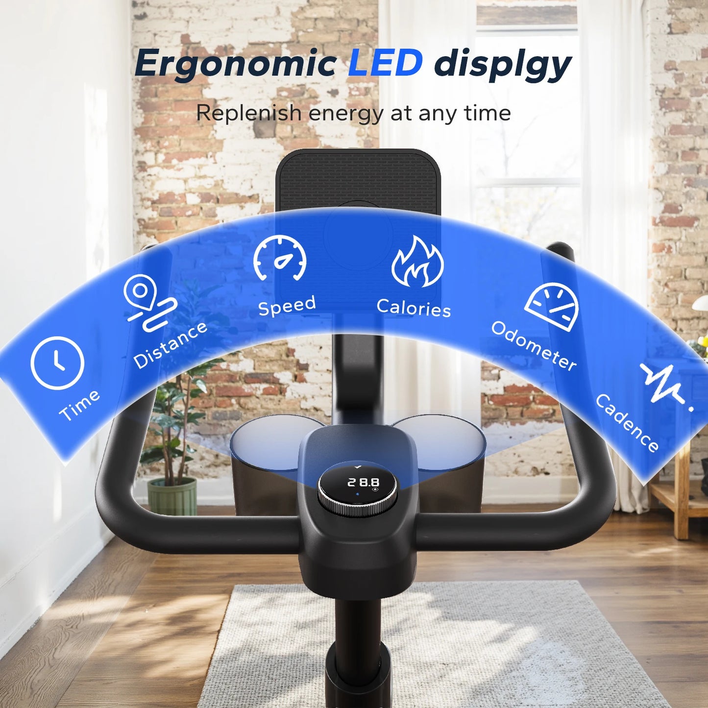 MERACH Magnetic Stationary Bike With App And Indoor Cycling