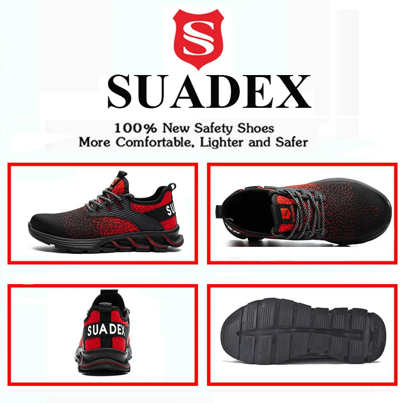 SUADEX Safety Shoes Steel Toe For Men And Women