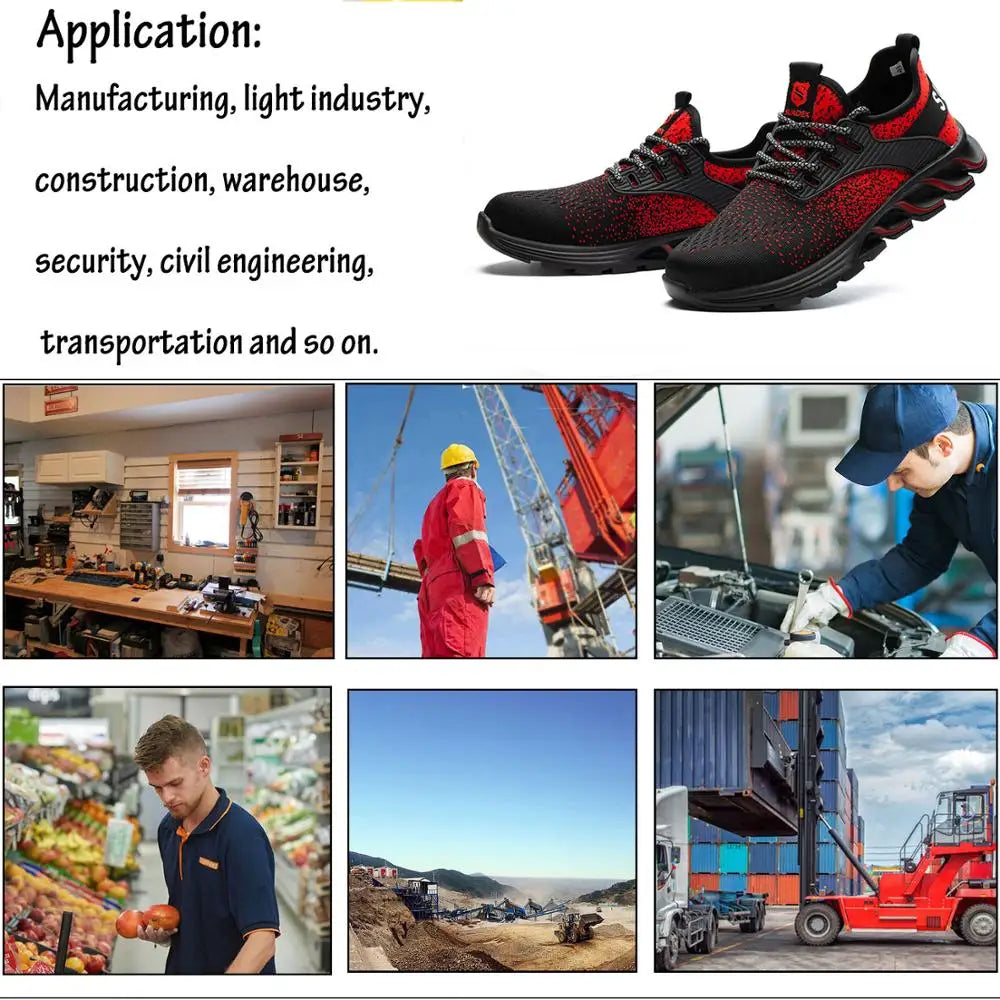 SUADEX Safety Shoes Steel Toe For Men And Women