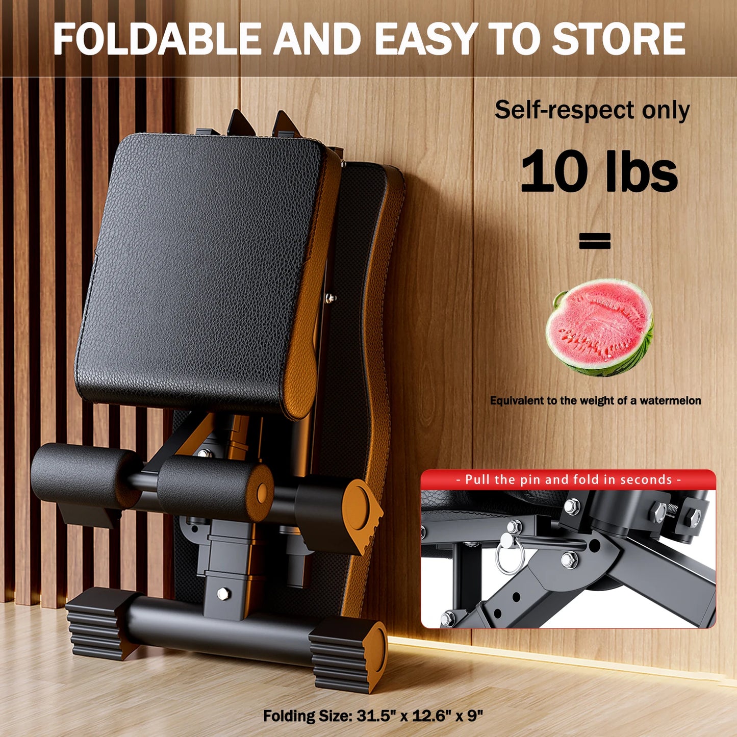 SG0040 Adjustable Foldable Weight Bench For Full Body Workout