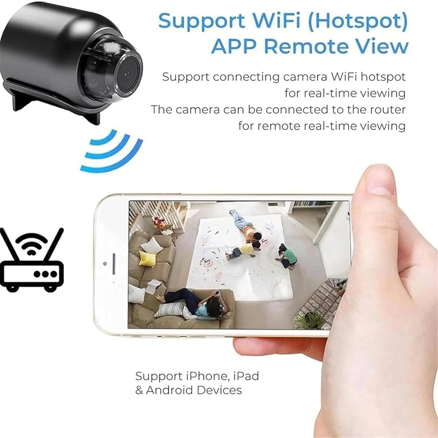 Mini WiFi Camera 1080P Night Vision X5 Motion Detection