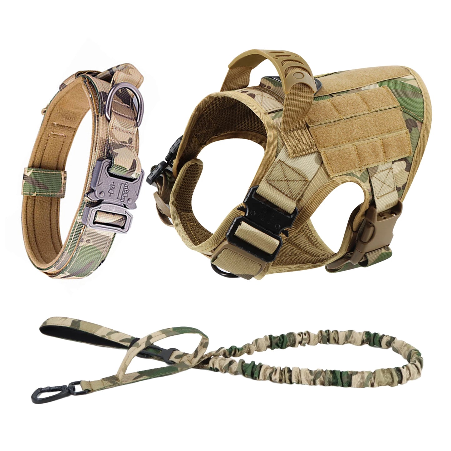 PETRAVEL CN Dog Harness And Leash Set For German Shepherd Malinois Training