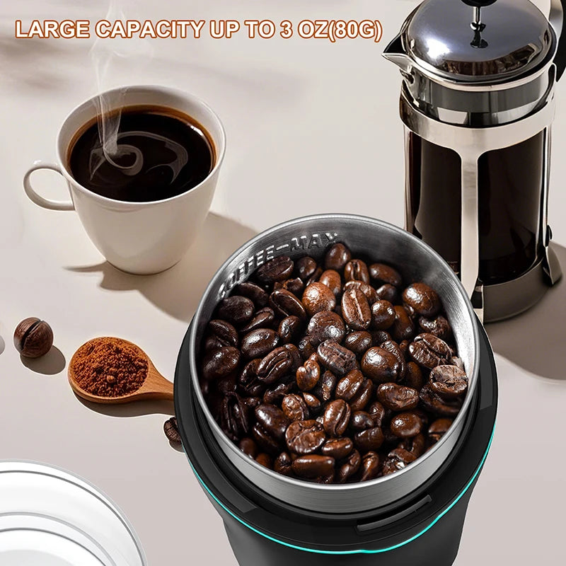 KIRAINAFLY 300W Coffee Grinder For Spices Herbs Grains