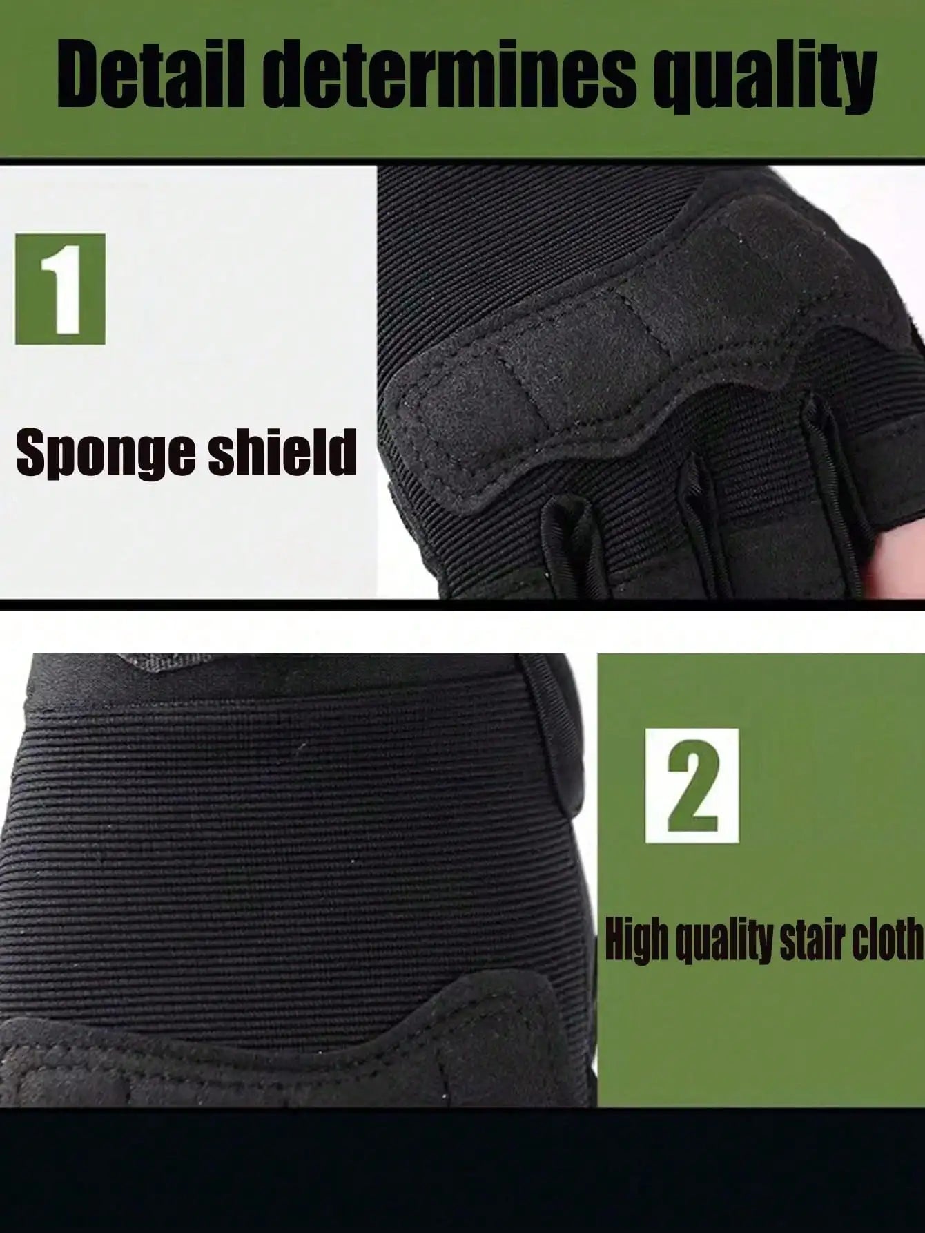 Fingerless Fitness Gloves Non Slip Breathable Shockproof For Gym Cycling