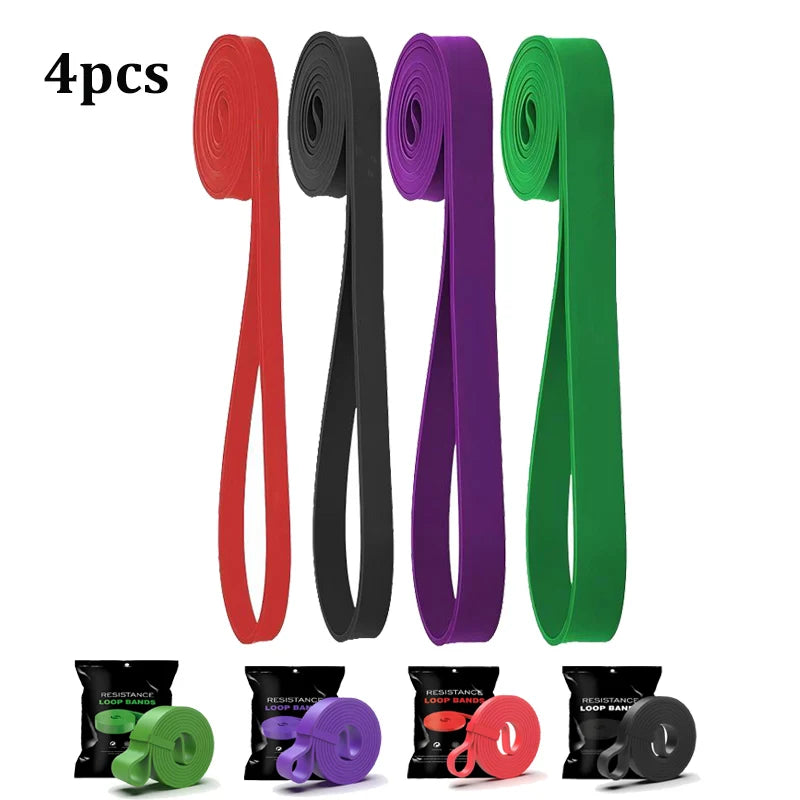 Pull Up Assistance Bands With Four Level Resistance Training