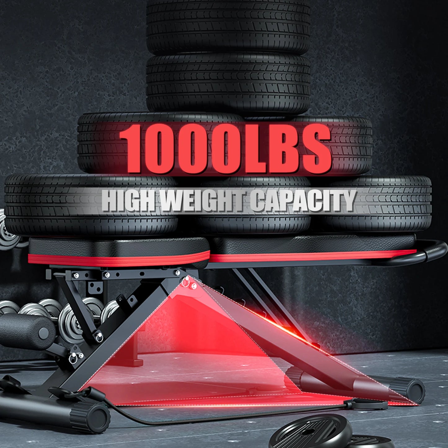 Foldable 14-In-1 Dumbbell Bench For Full-Body Workouts