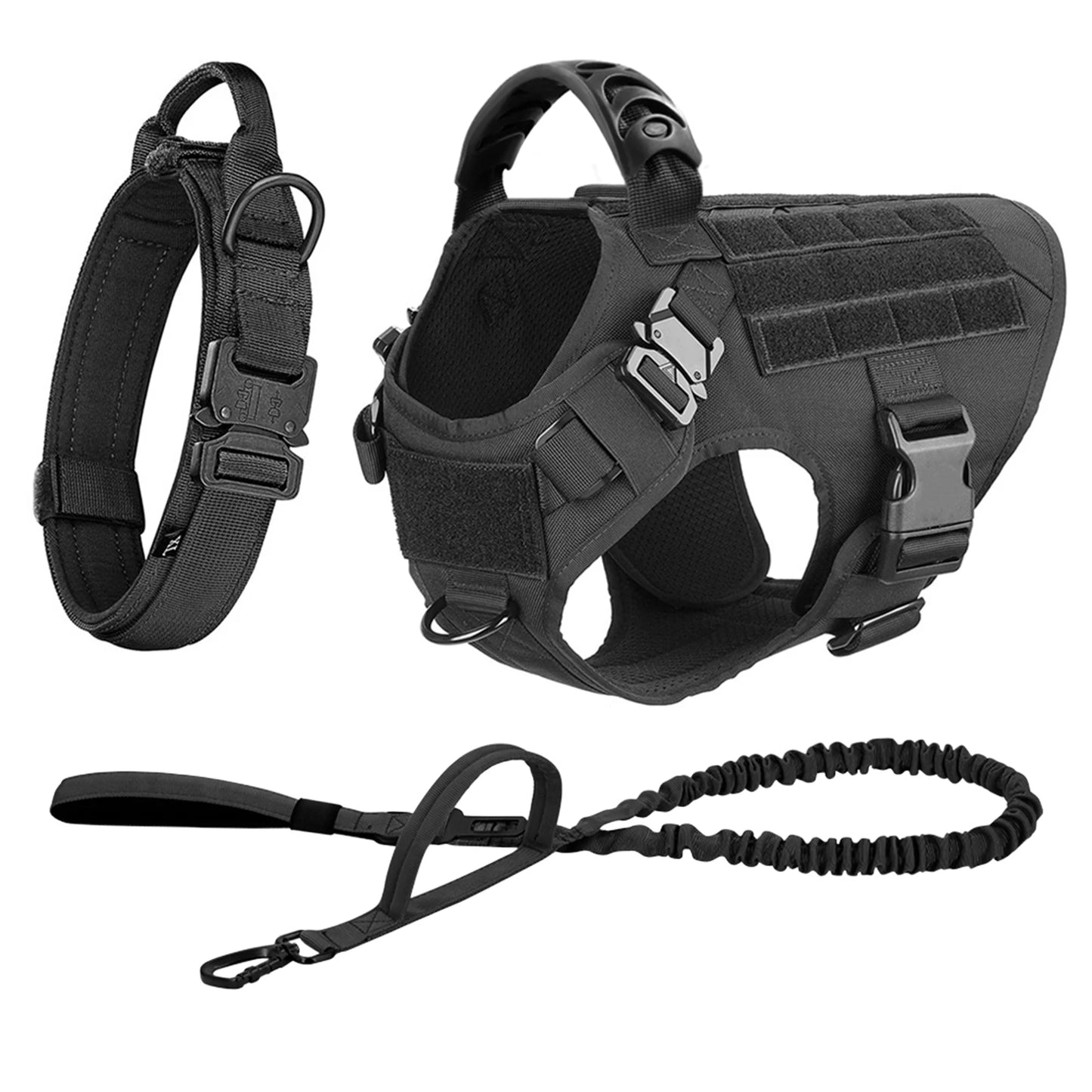 PETRAVEL CN Dog Harness And Leash Set For German Shepherd Malinois Training