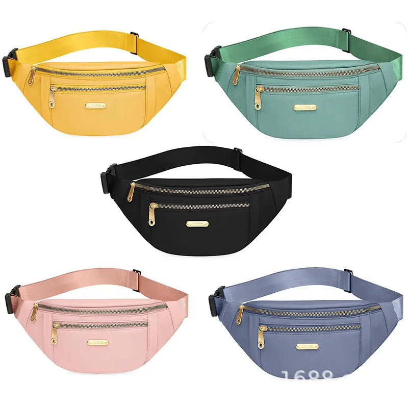 Korean Casual Oxford Cloth Messenger Bag Anti Splashing For Outdoor Travel