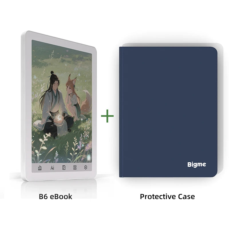 BIGME B6 Android E Ink Ebook Reader With Front Light Paperlike Display