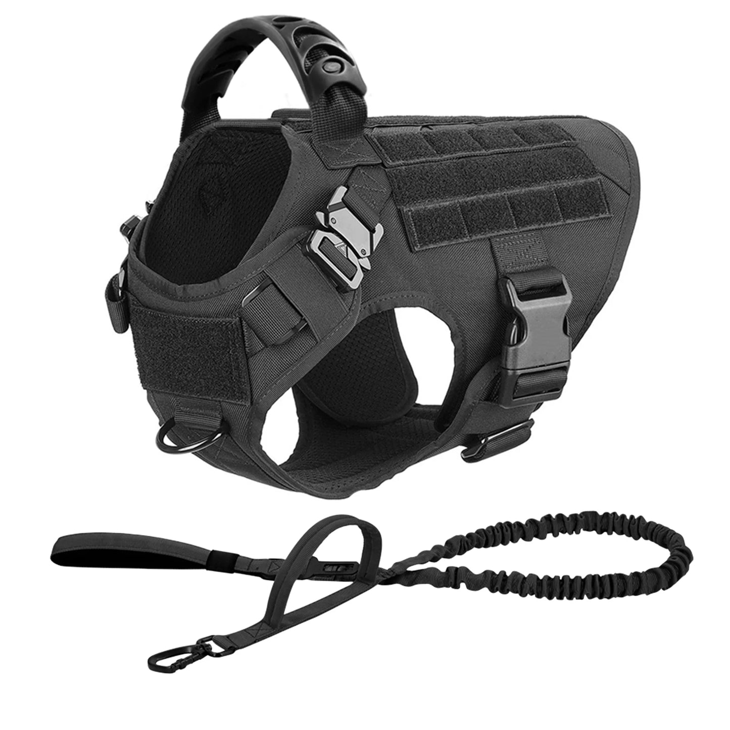 PETRAVEL CN Dog Harness And Leash Set For German Shepherd Malinois Training