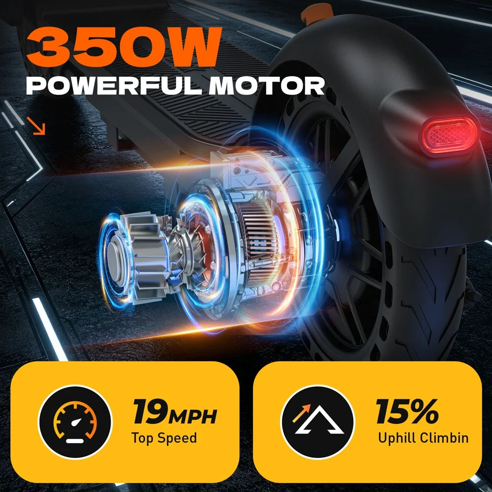 HeroPick C8 Adult Electric Scooter 350W 19Mph Foldable 36V 5.2Ah