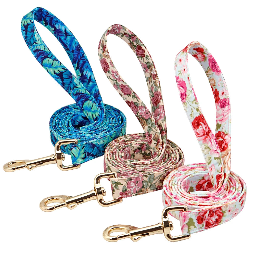 Pet Artist Personalized Dog Collar And Leash With Engraved Nameplate