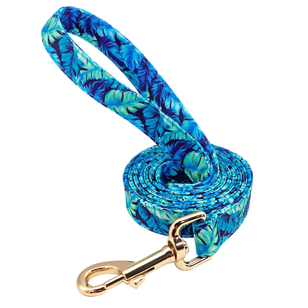 Pet Artist Personalized Dog Collar And Leash With Engraved Nameplate
