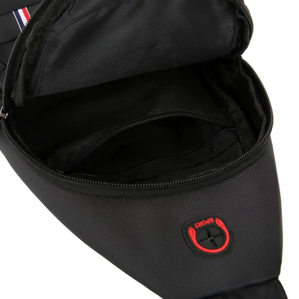 Men Messenger Crossbody Bag Oxford Cloth With USB Charge