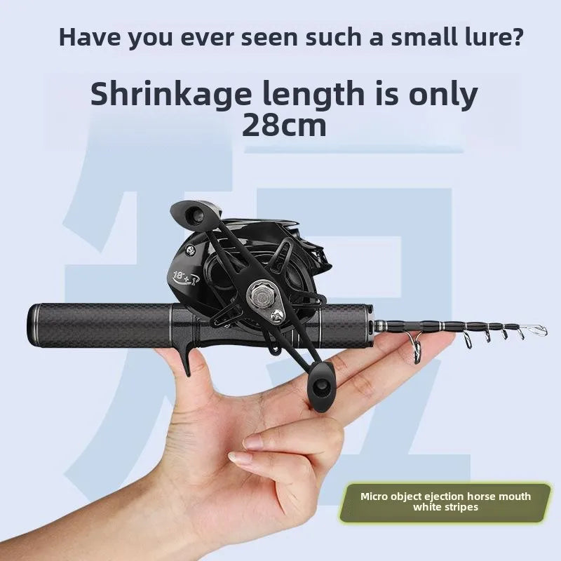 Mini Telescopic Fishing Rod Portable Micro Rod Accessory Kit