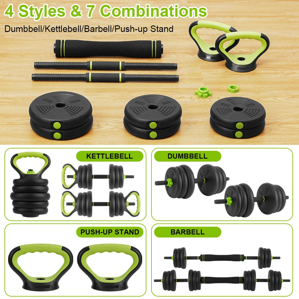 TWISTER.CK Adjustable Dumbbells 4-In-1 Free Weight Set For Home Gym