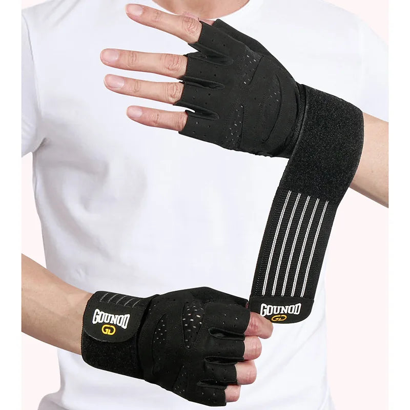 GOUNOD Weightlifting Gloves Breathable Anti Slip Wrist Support