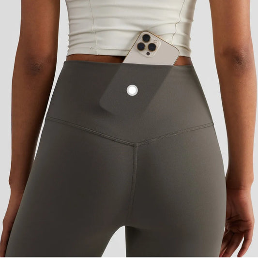 Back Pocket High Waist Yoga Leggings For Women Everyday Training