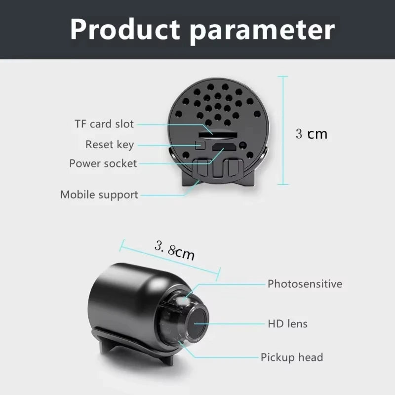 Mini WiFi Camera 1080P Night Vision X5 Motion Detection