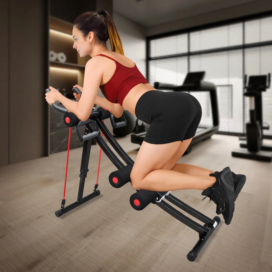 GIKPAL Foldable Ab Machine for Home Gym LCD Display