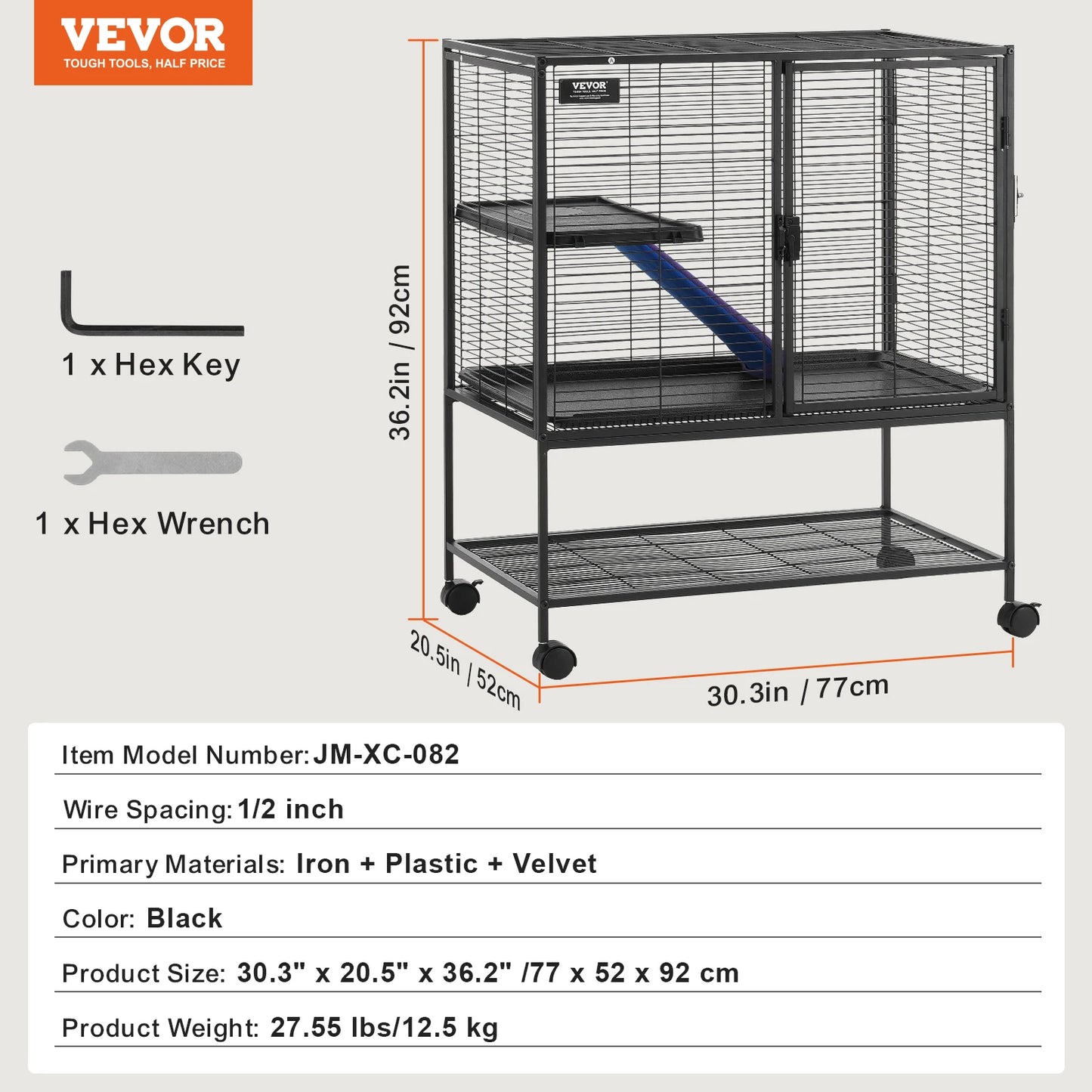 SucceBuy 4-Tier Critter Nation Cage For Small Animals
