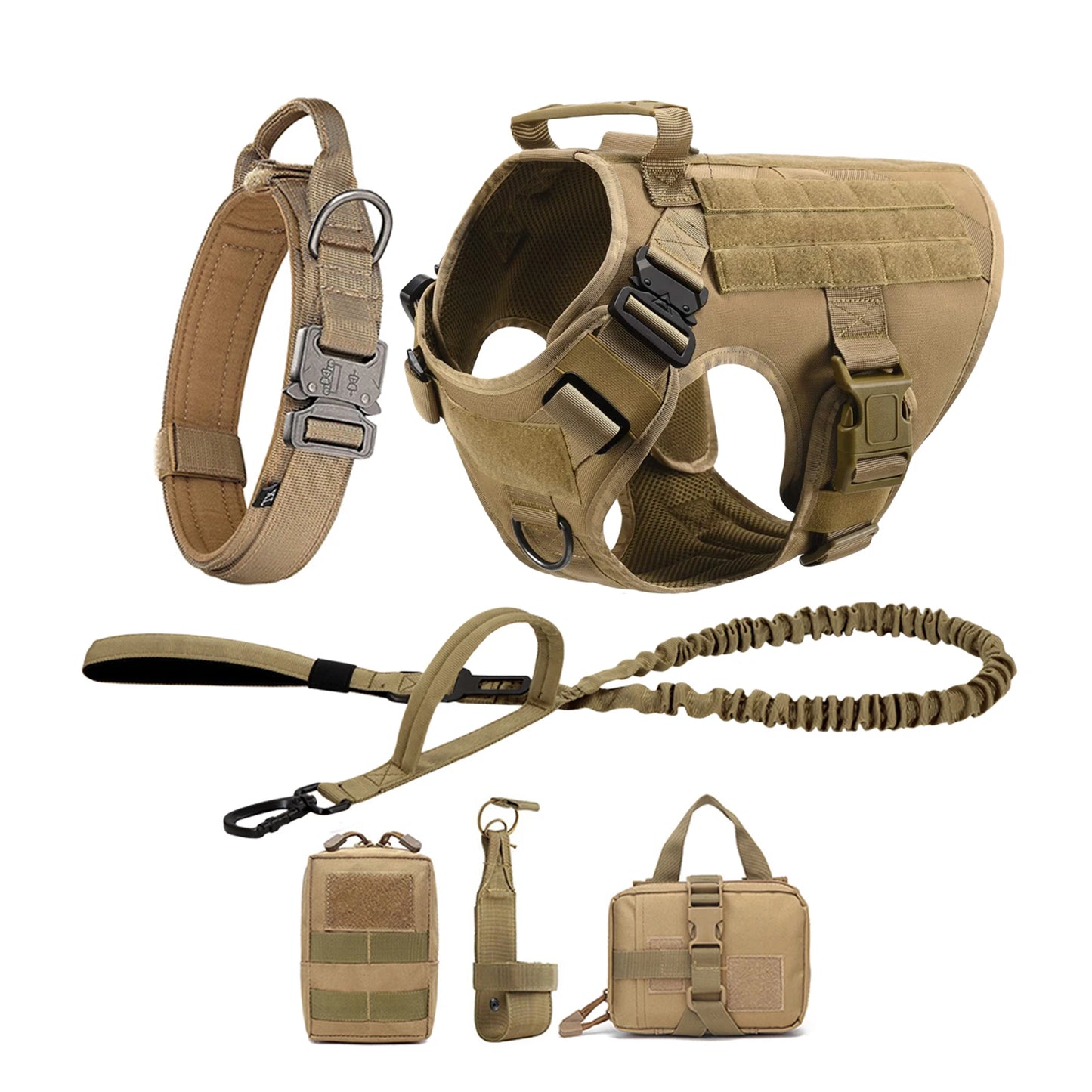 PETRAVEL CN Dog Harness And Leash Set For German Shepherd Malinois Training