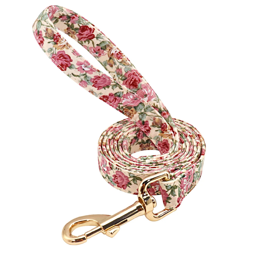 Pet Artist Personalized Dog Collar And Leash With Engraved Nameplate