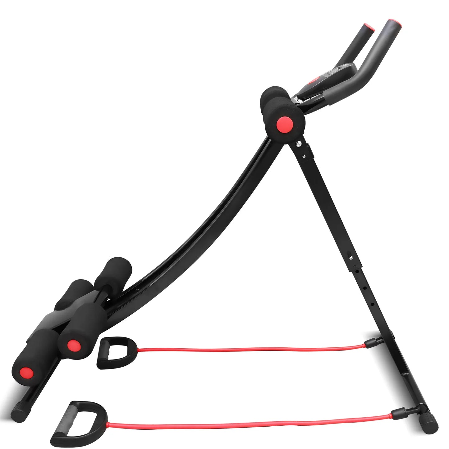 GIKPAL Foldable Ab Machine for Home Gym LCD Display