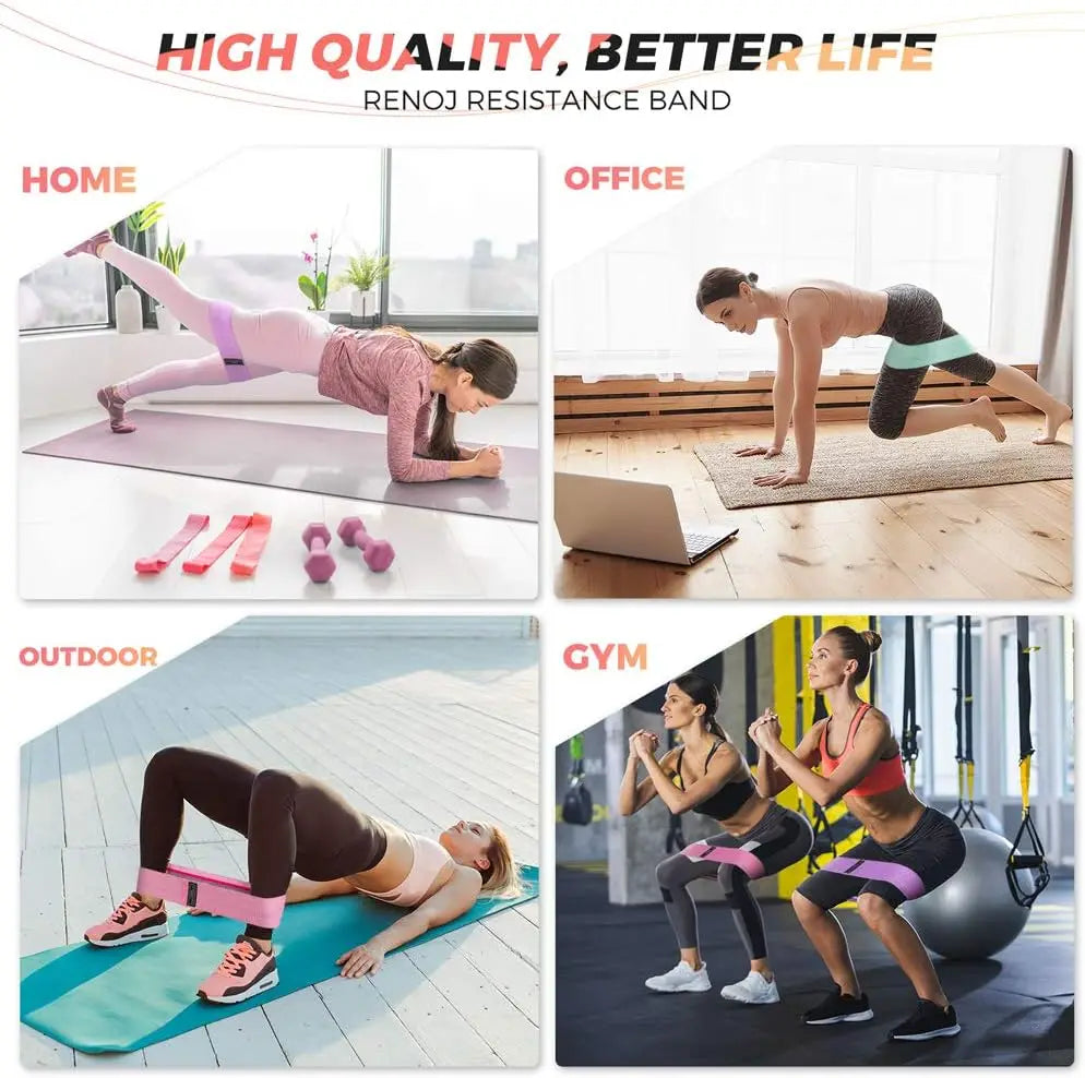 Resistance Bands Exercise Set For Pilates And Home Gym