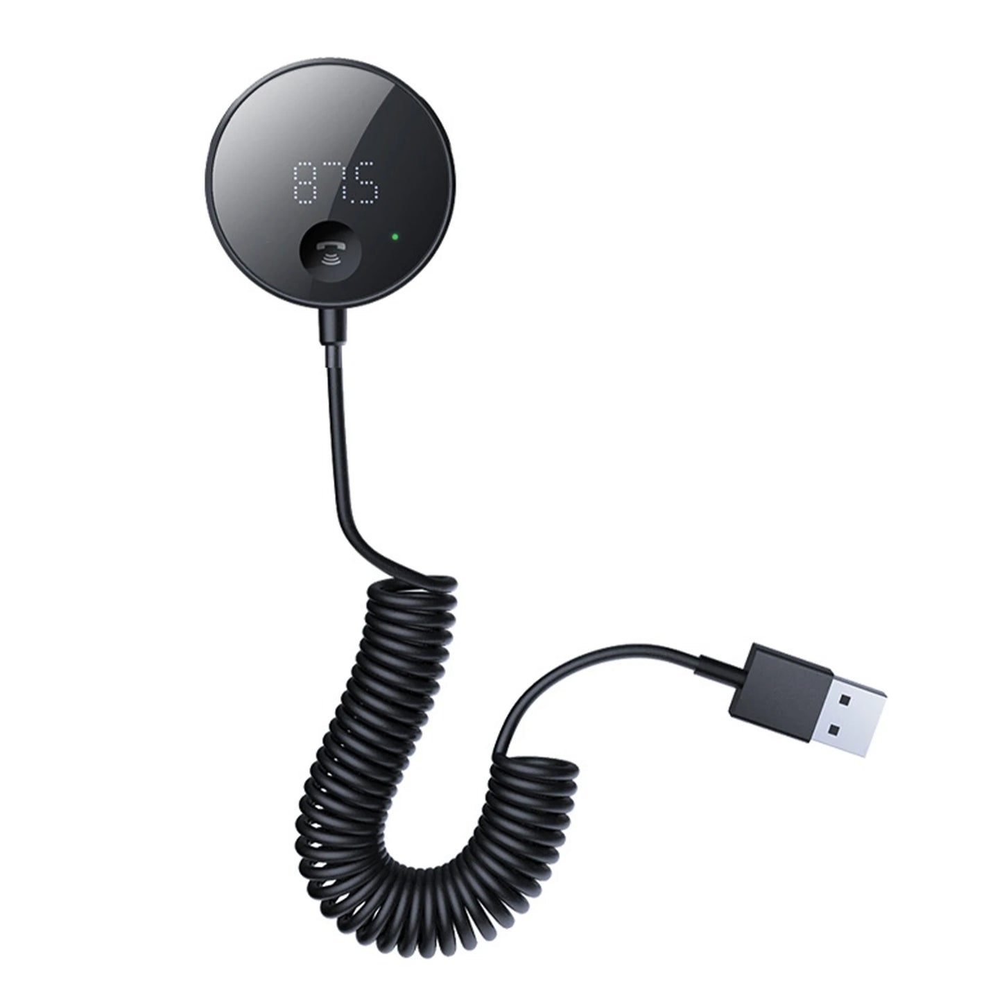 Bluetooth 5.0 Car FM Transmitter With LCD Display Hands Free