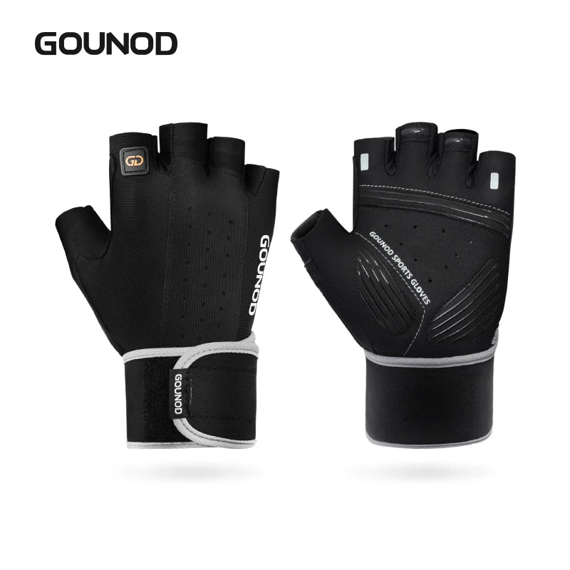 GOUNOD Weightlifting Gloves Breathable Anti Slip Wrist Support