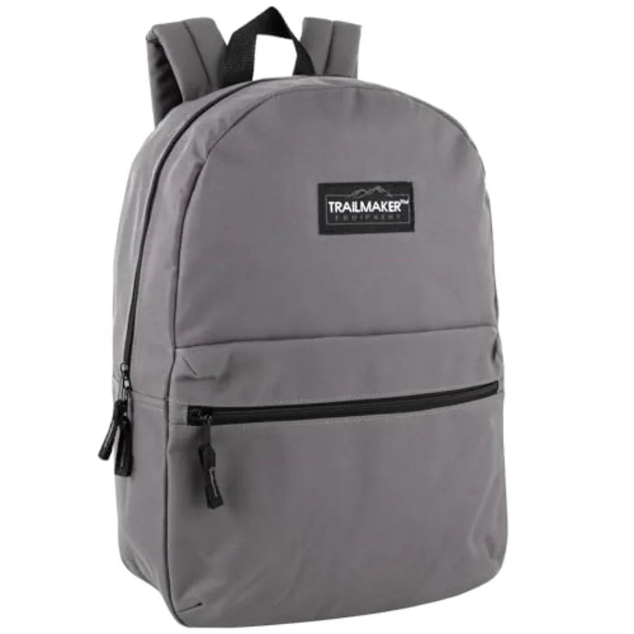 Unisex Nylon School Backpack With Adjustable Padded Straps