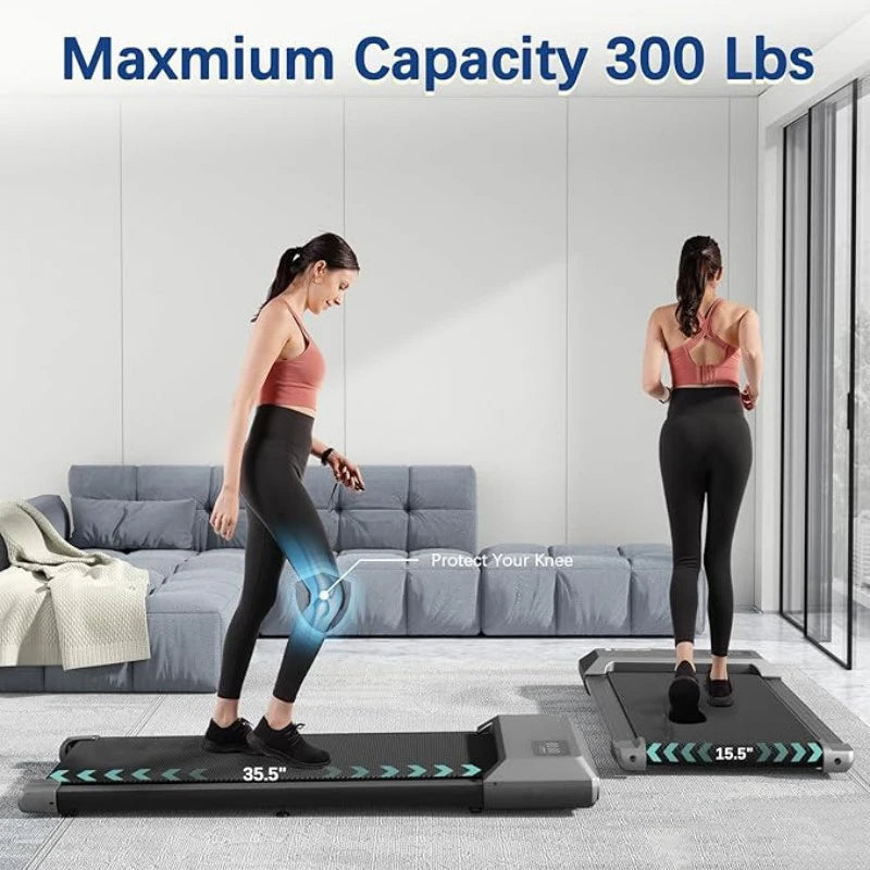 Superun 2.5HP Home Treadmill 2in1 Walking Fitness Machine LCD