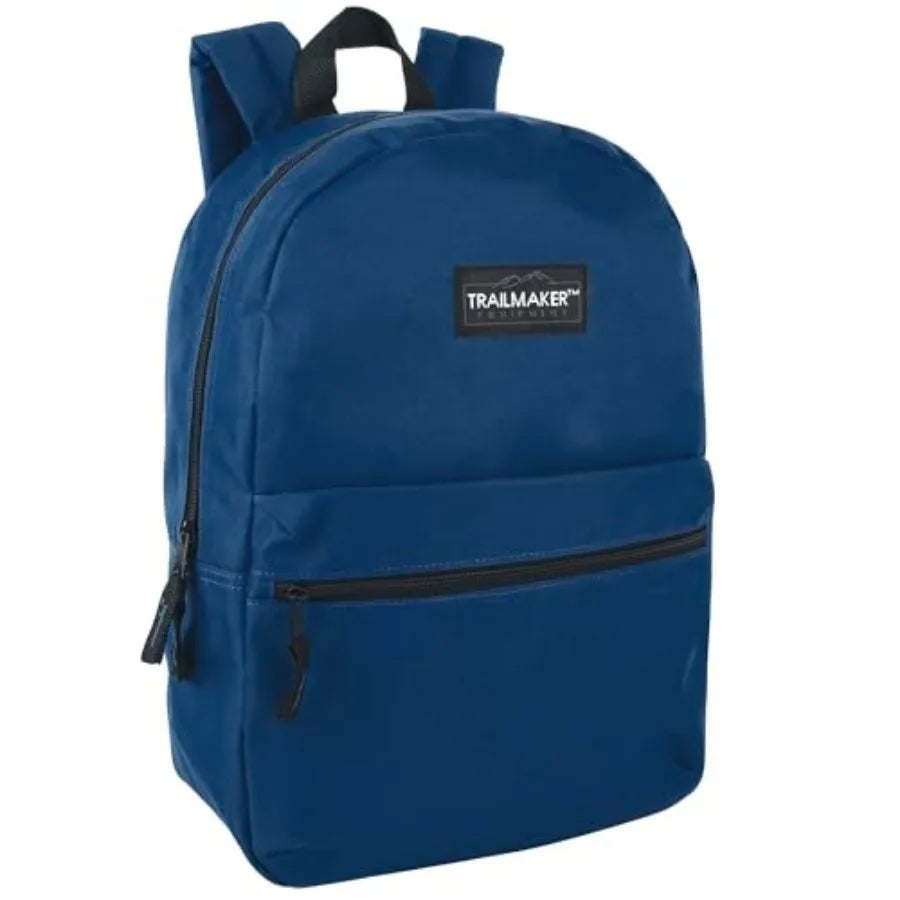 Unisex Nylon School Backpack With Adjustable Padded Straps
