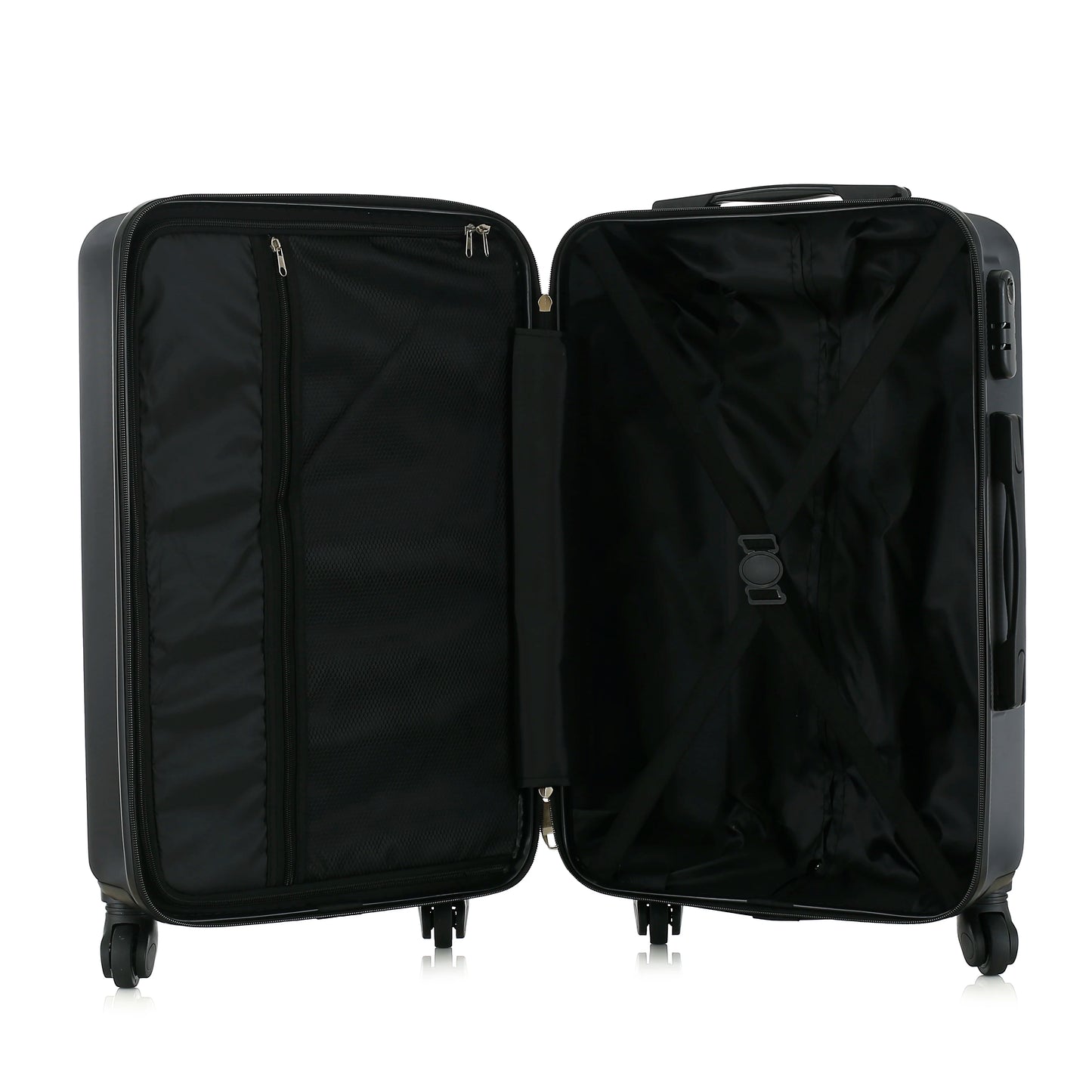 ABS Hardside Spinner Luggage Set With Cosmetic Case