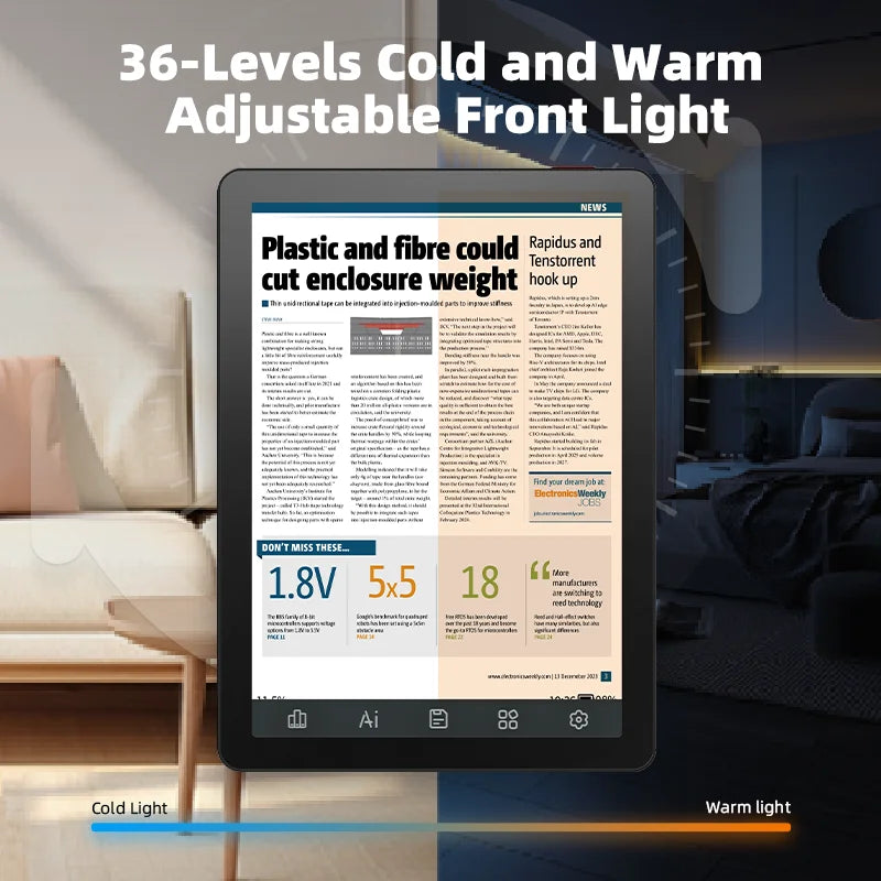 BIGME B6 Android E Ink Ebook Reader With Front Light Paperlike Display