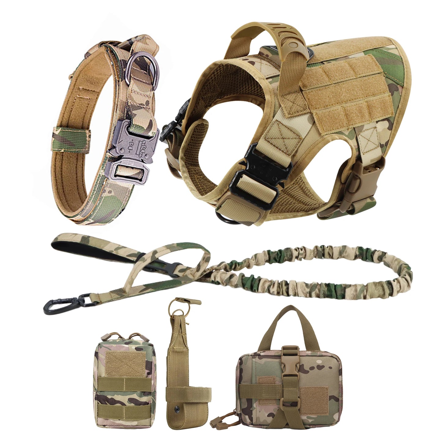 PETRAVEL CN Dog Harness And Leash Set For German Shepherd Malinois Training