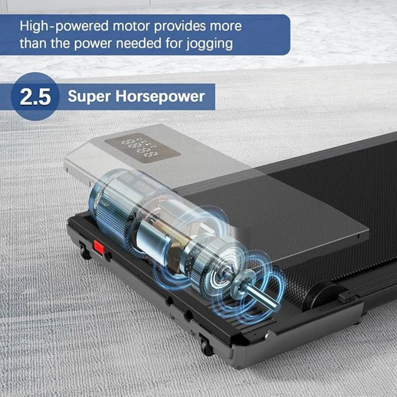 Superun 2.5HP Home Treadmill 2in1 Walking Fitness Machine LCD