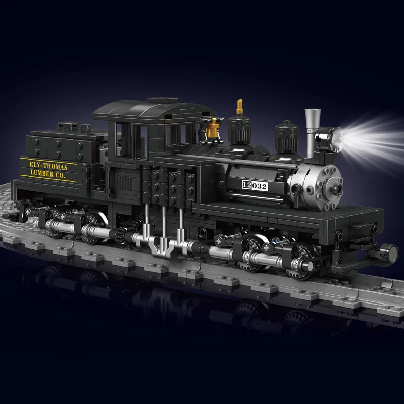 Mould King 12032 RC Shay Type Steam Locomotive Building Block Gift