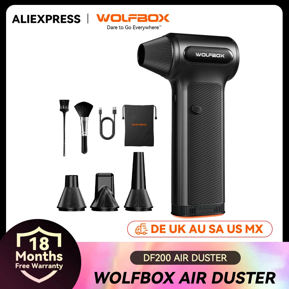 WOLFBOX DF200 Electric Air Duster And Portable Fan 3 Speed