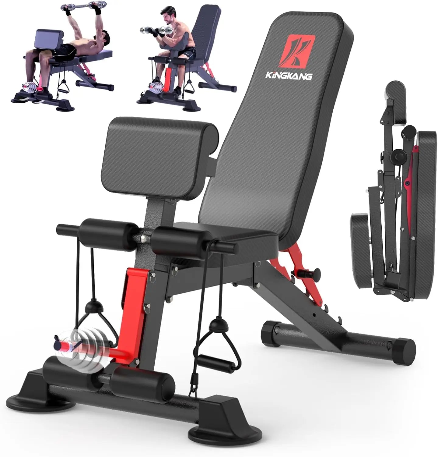 Foldable 14-In-1 Dumbbell Bench For Full-Body Workouts