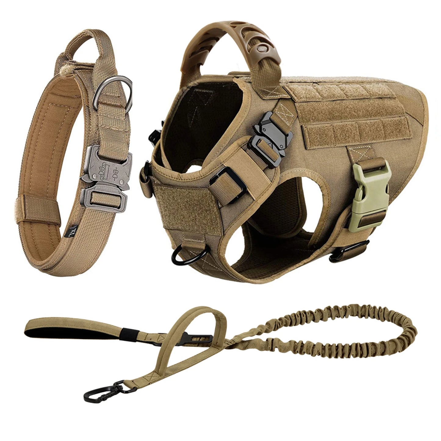 PETRAVEL CN Dog Harness And Leash Set For German Shepherd Malinois Training